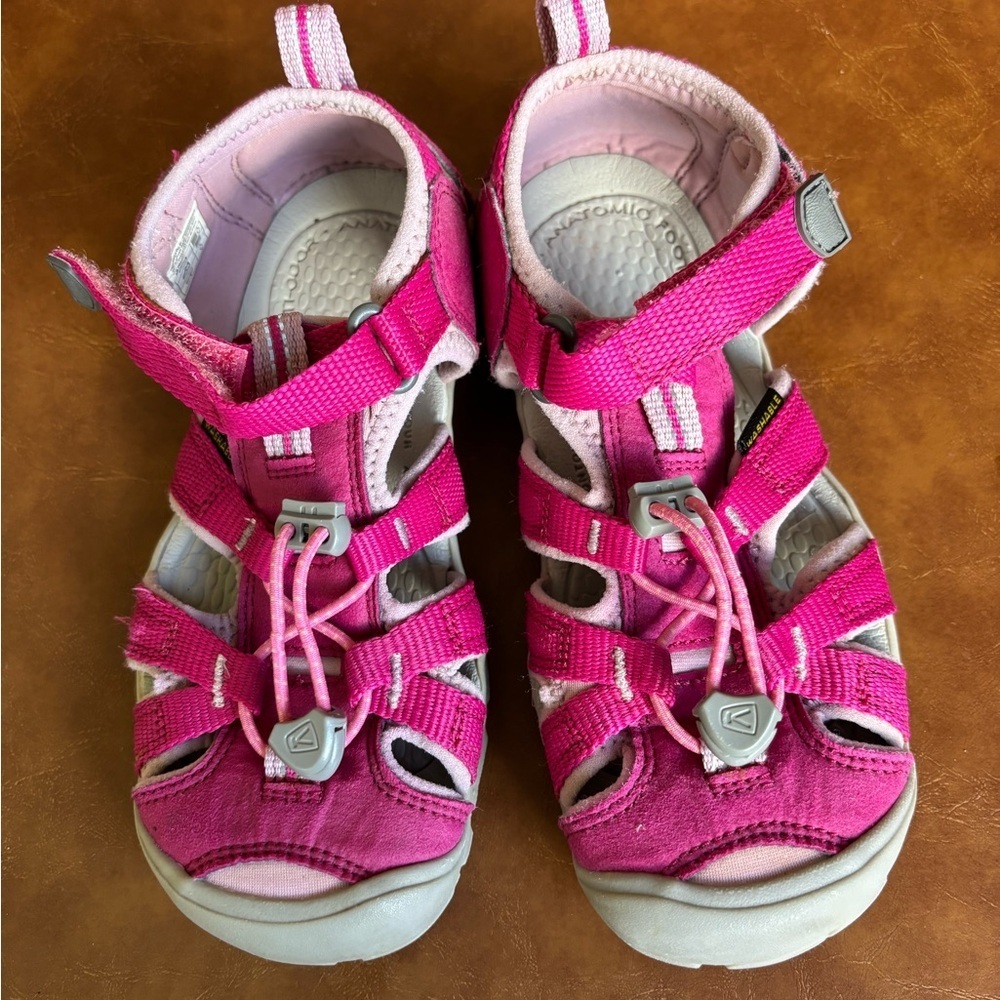 Keen Seacamp Kids Pink Sandals Water Hiking Camping - Picture 4 of 7